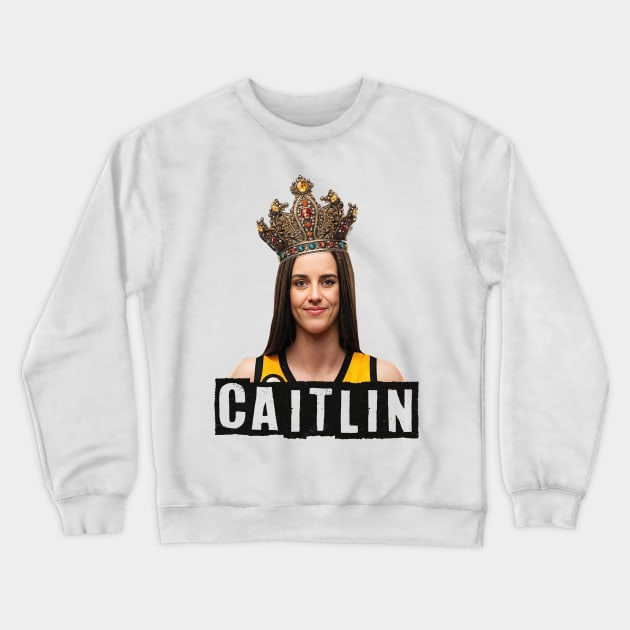 Caitlin Clark: Unstoppable Force Crewneck Sweatshirt by ArtJourneyPro